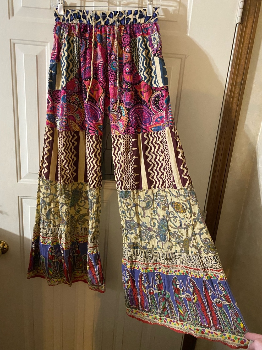 Gypsy Rose Patchwork Flare Boho Hippie Festival Cottagecore